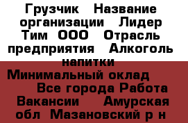 Грузчик › Название организации ­ Лидер Тим, ООО › Отрасль предприятия ­ Алкоголь, напитки › Минимальный оклад ­ 12 000 - Все города Работа » Вакансии   . Амурская обл.,Мазановский р-н